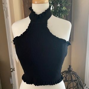 Knit halter top